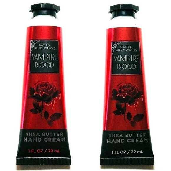 NEW 2pk VAMPIRE BLOOD 1oz Travel Size Hand Cream Bath and Body Works - Picture 2 of 3